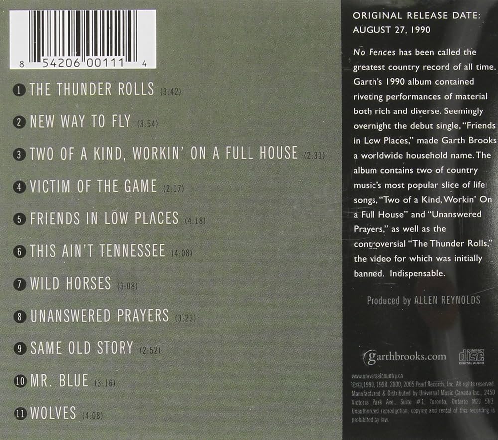 その他 No Fences [CD] Brooks, Garth - No Fences - Amazon.com Music
